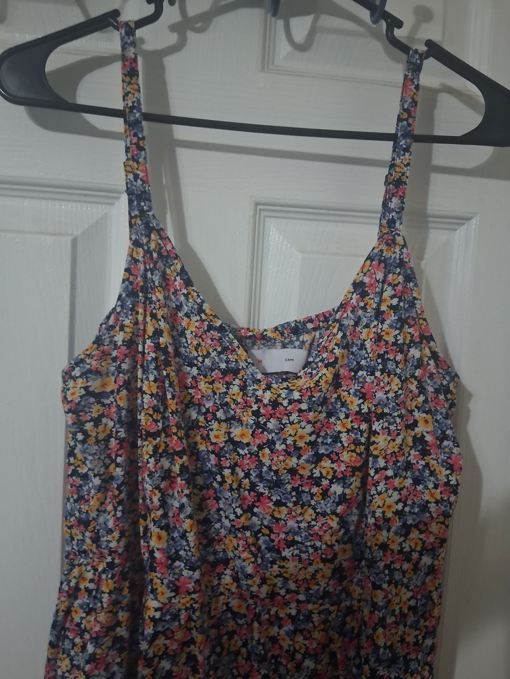 Old Navy Floral Spaghetti Strap Camisole - Navy Multicolor